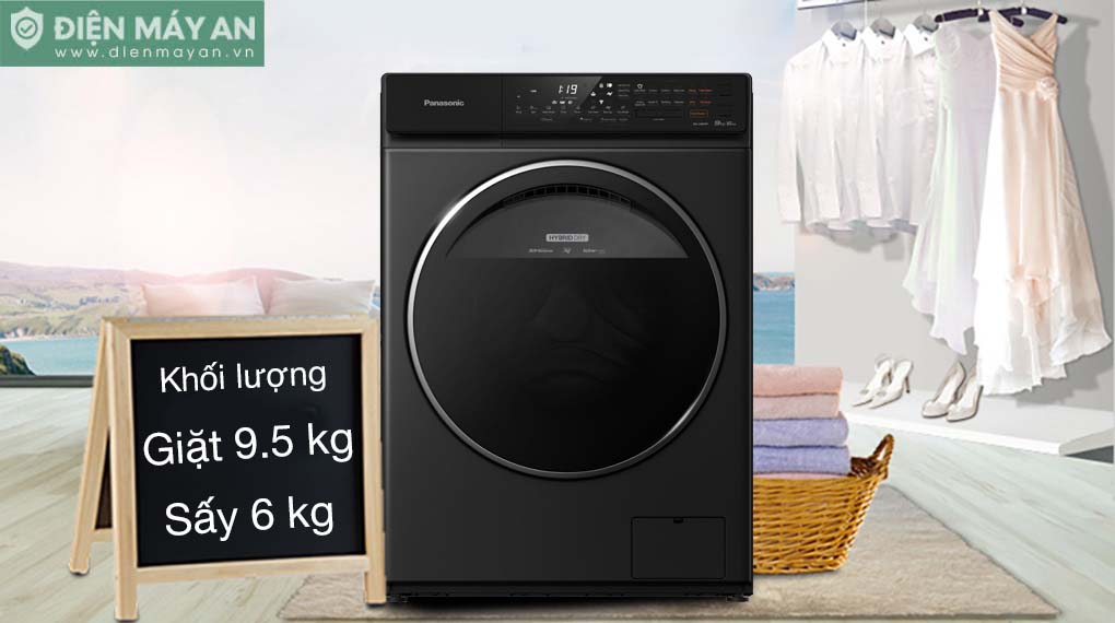 Máy giặt sấy Panasonic Inverter giặt 9.5 kg - sấy 6 kg NA-S956FR1BV